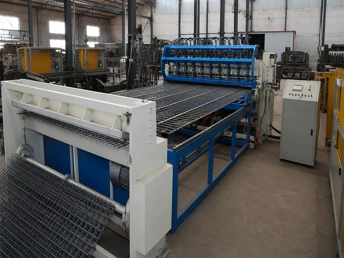 Welded mesh panel production workflow