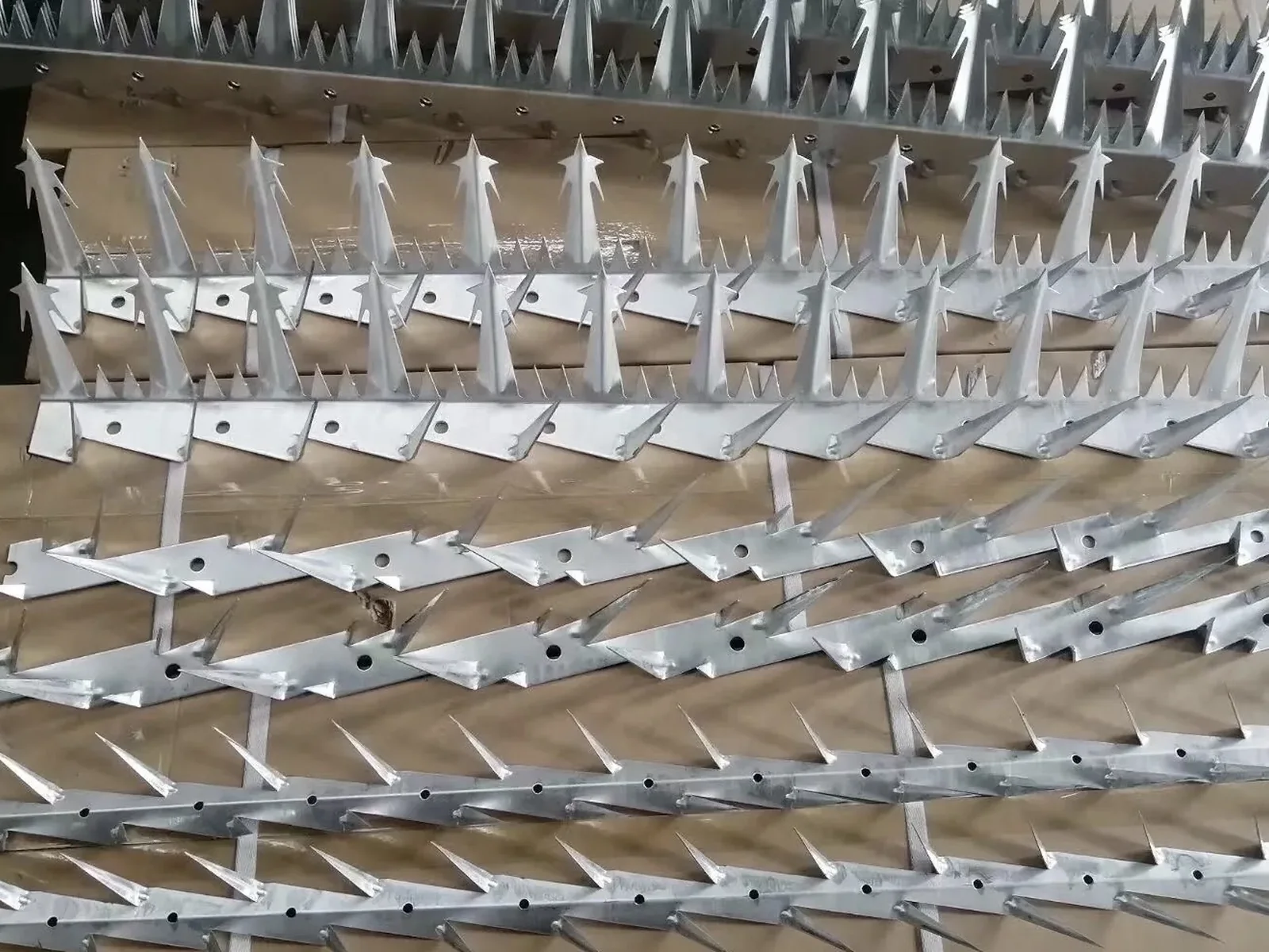Anti-Climb Wall Spikes components prepared with export packing protection