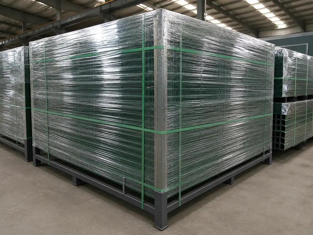 Double Wire Rigid Fence 868 / 656 components prepared with export packing protection