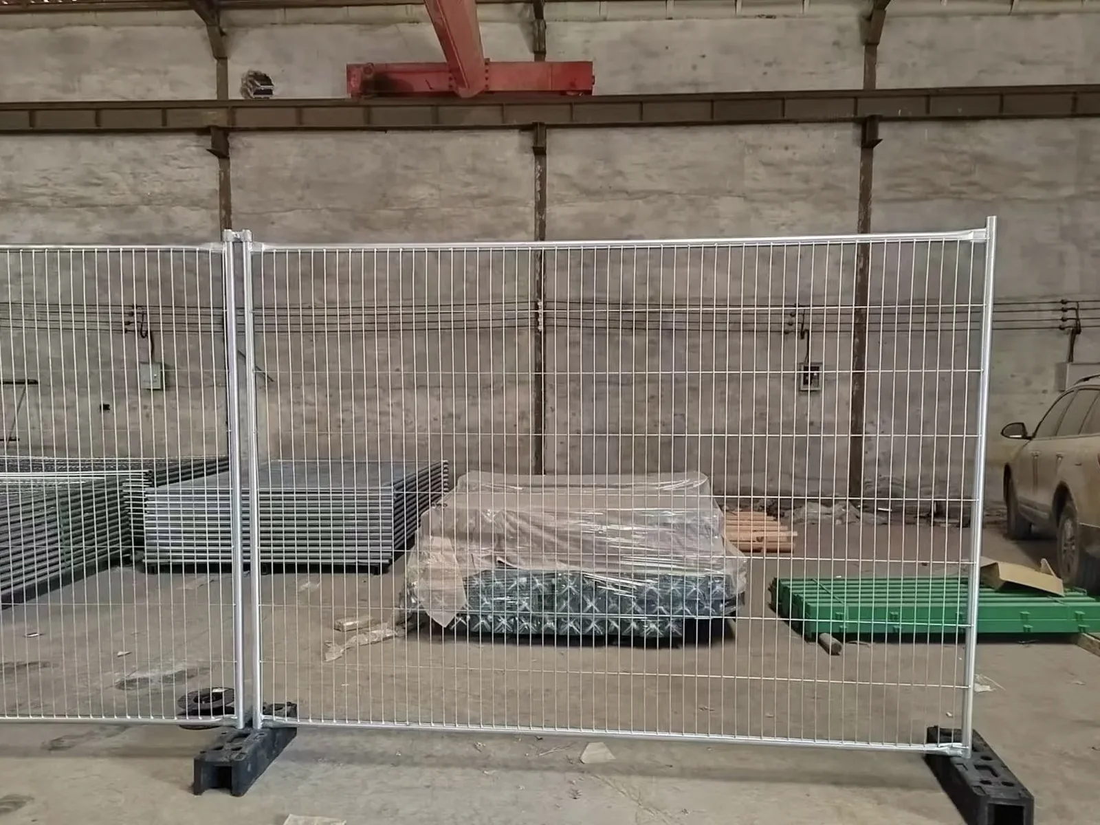 Temporary Construction Fence Panels construction and connection detail